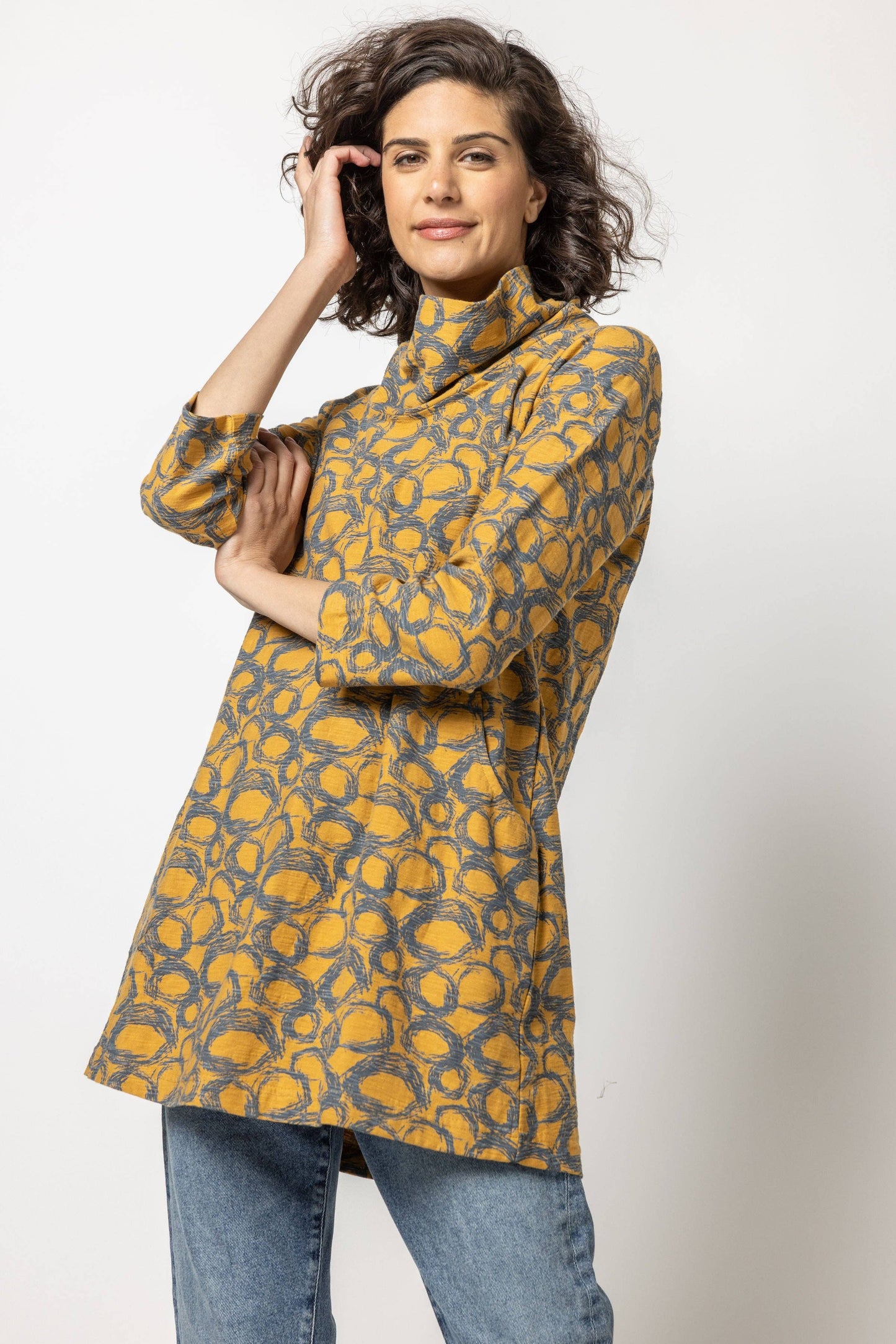 Komil - Milo Print Cowl Tunic