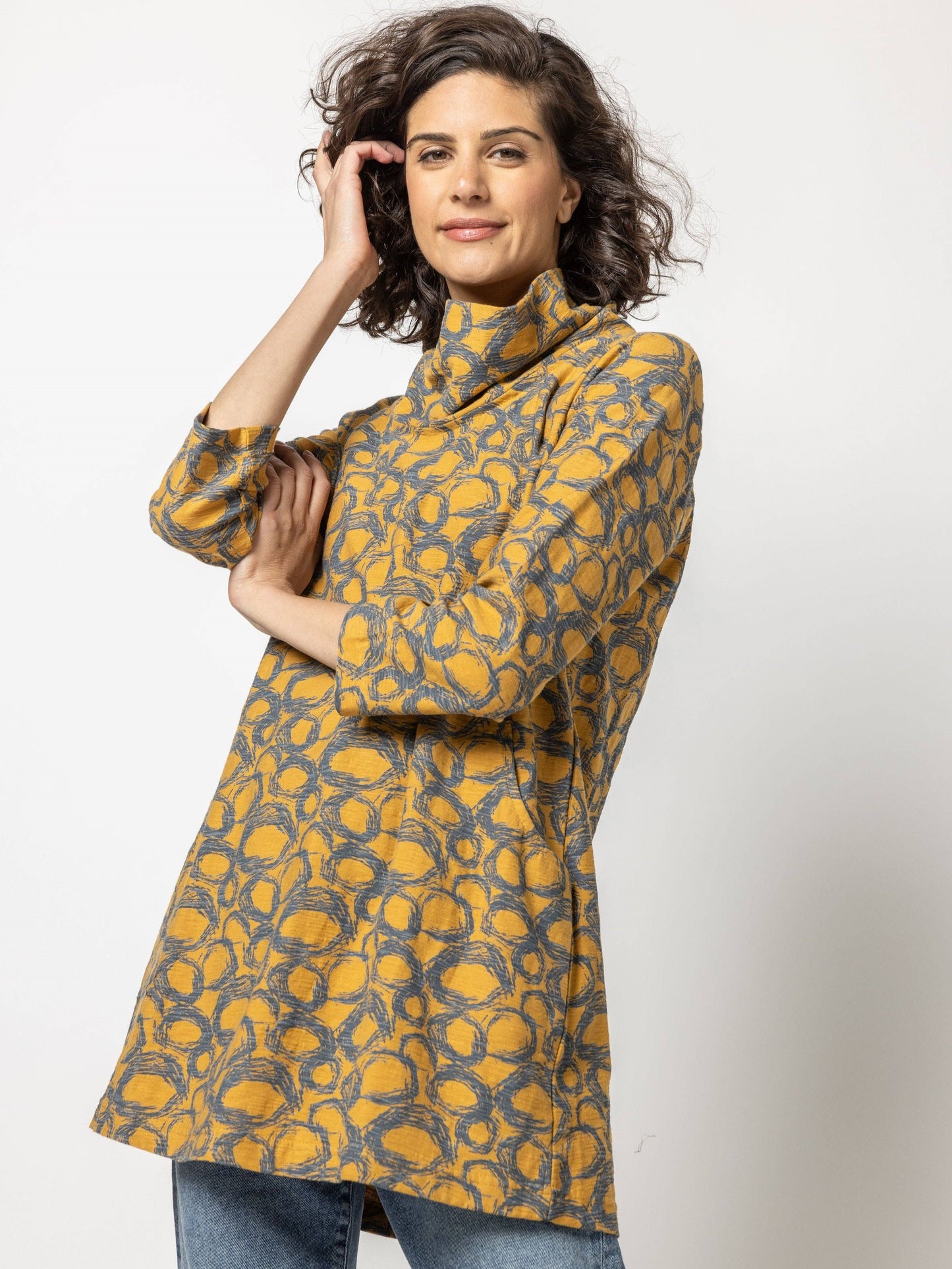 Komil - Milo Print Cowl Tunic