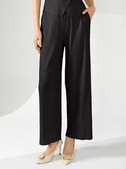 Mia Collection- Black Pleated Pants