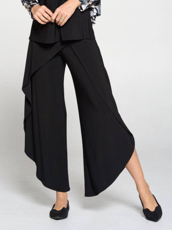 Focus by JJ - Asymmetrical Hem Wrapped Pant