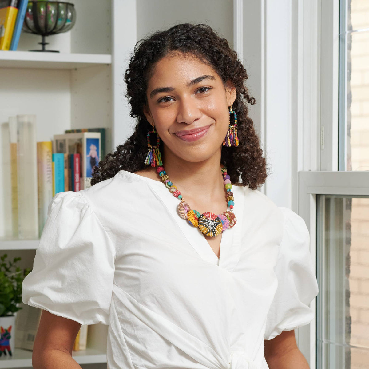 WorldFinds - Kantha Threadburst Stacked Necklace