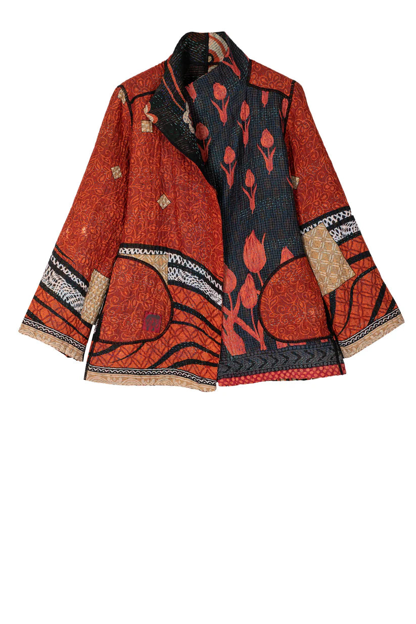 Mieko Mintz-  Vintage Cotton kantha Short Jacket