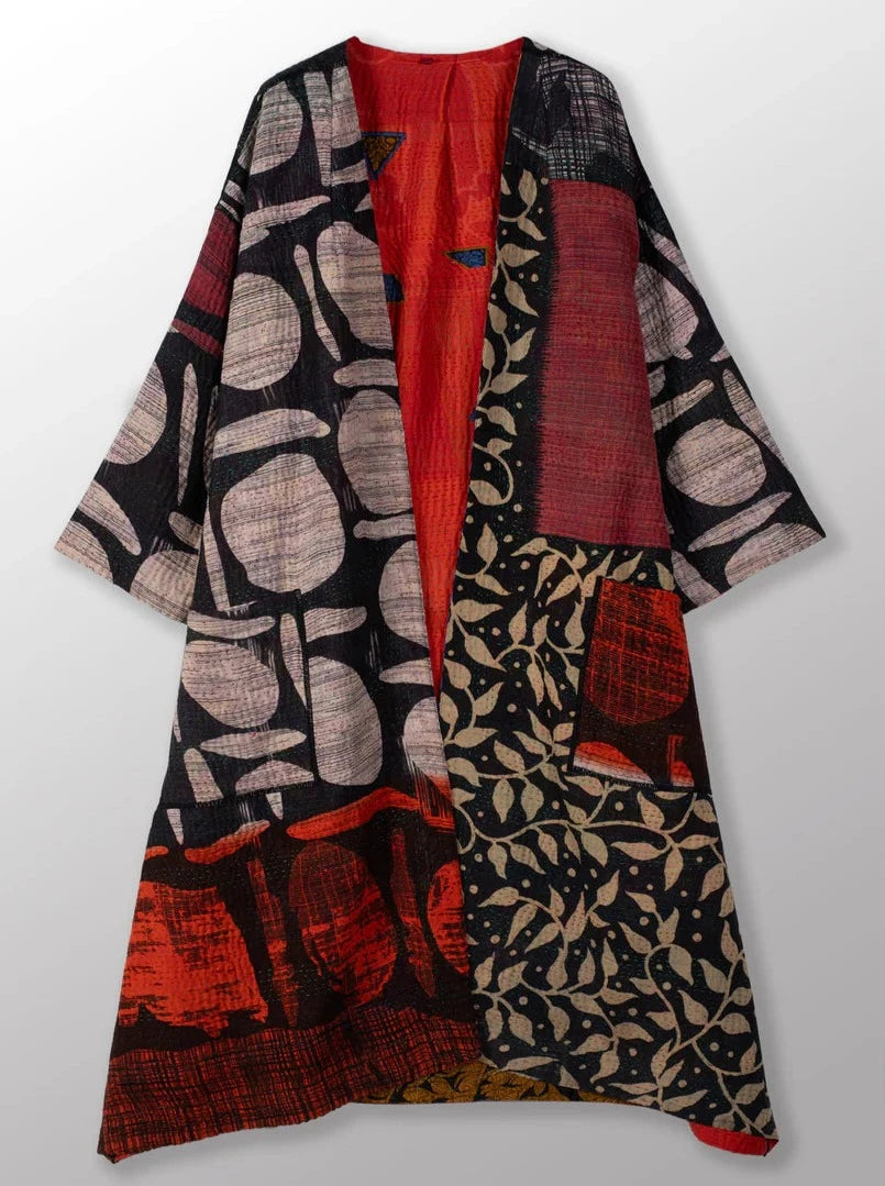 Mieko Mintz-  Vintage Cotton Long Katha Duster