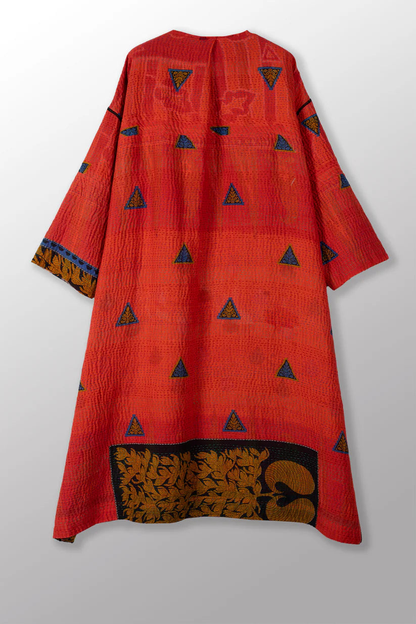 Mieko Mintz-  Vintage Cotton Long Katha Duster