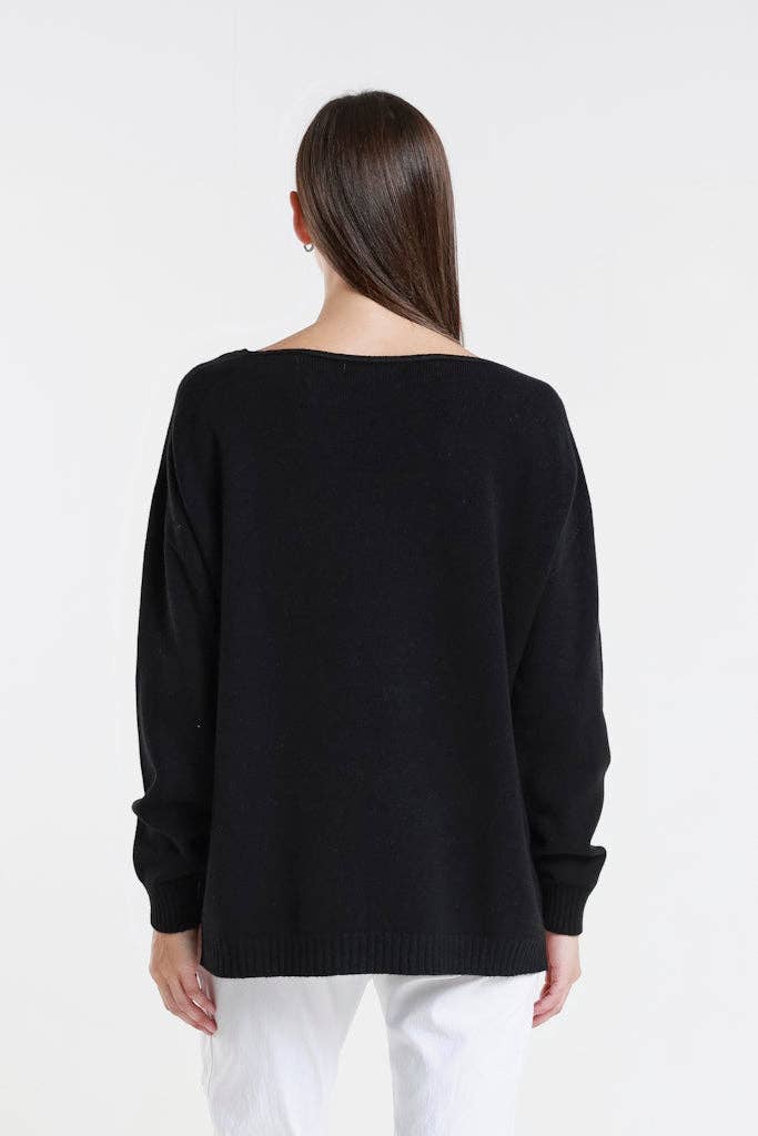 TINA Stephens - Callie Seriously Soft LS V-Neck Sweater