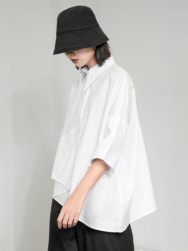 Mia Collection - the Modern Lines Asymmetrical Shirt