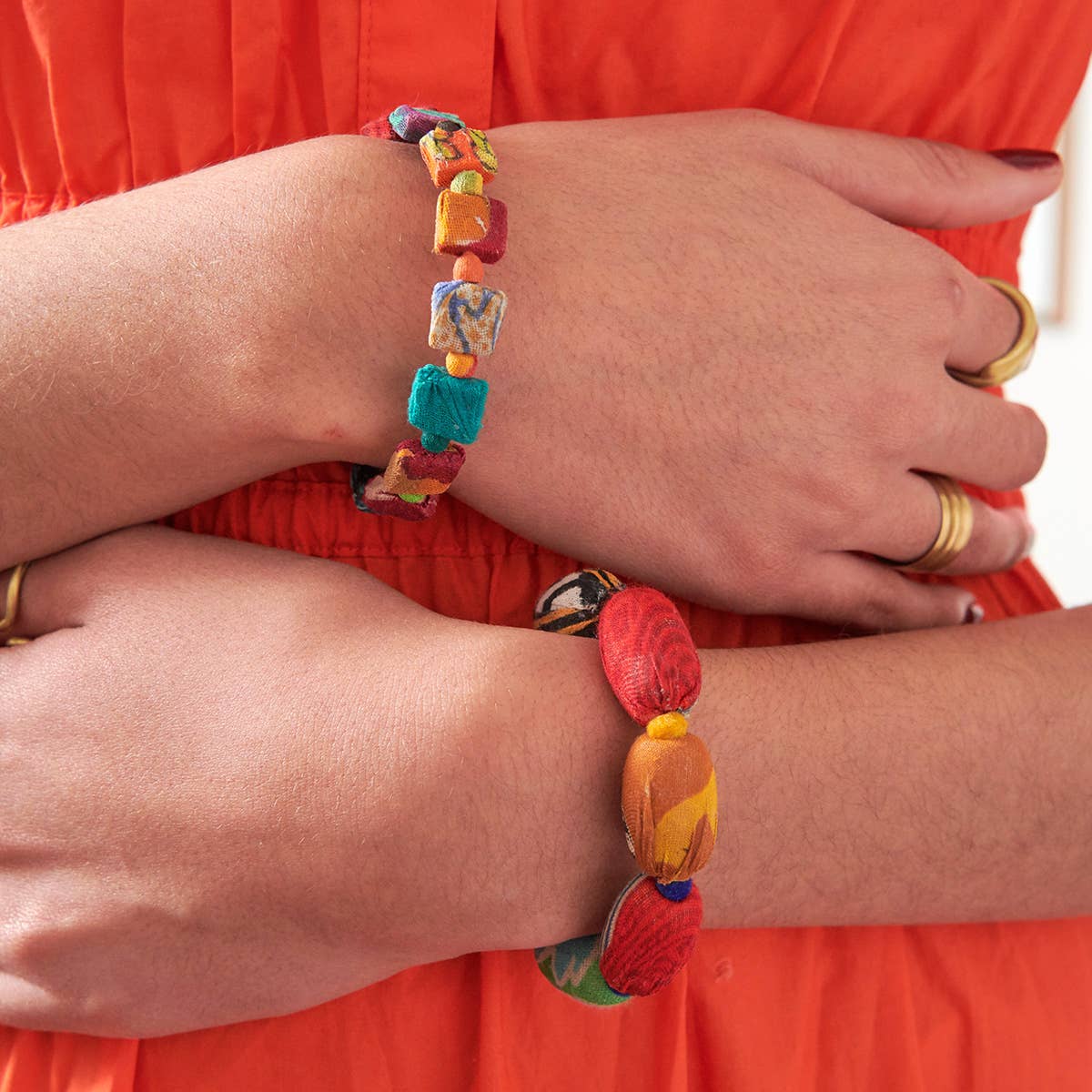 WorldFinds - Kantha Kaleidoscope Bracelet