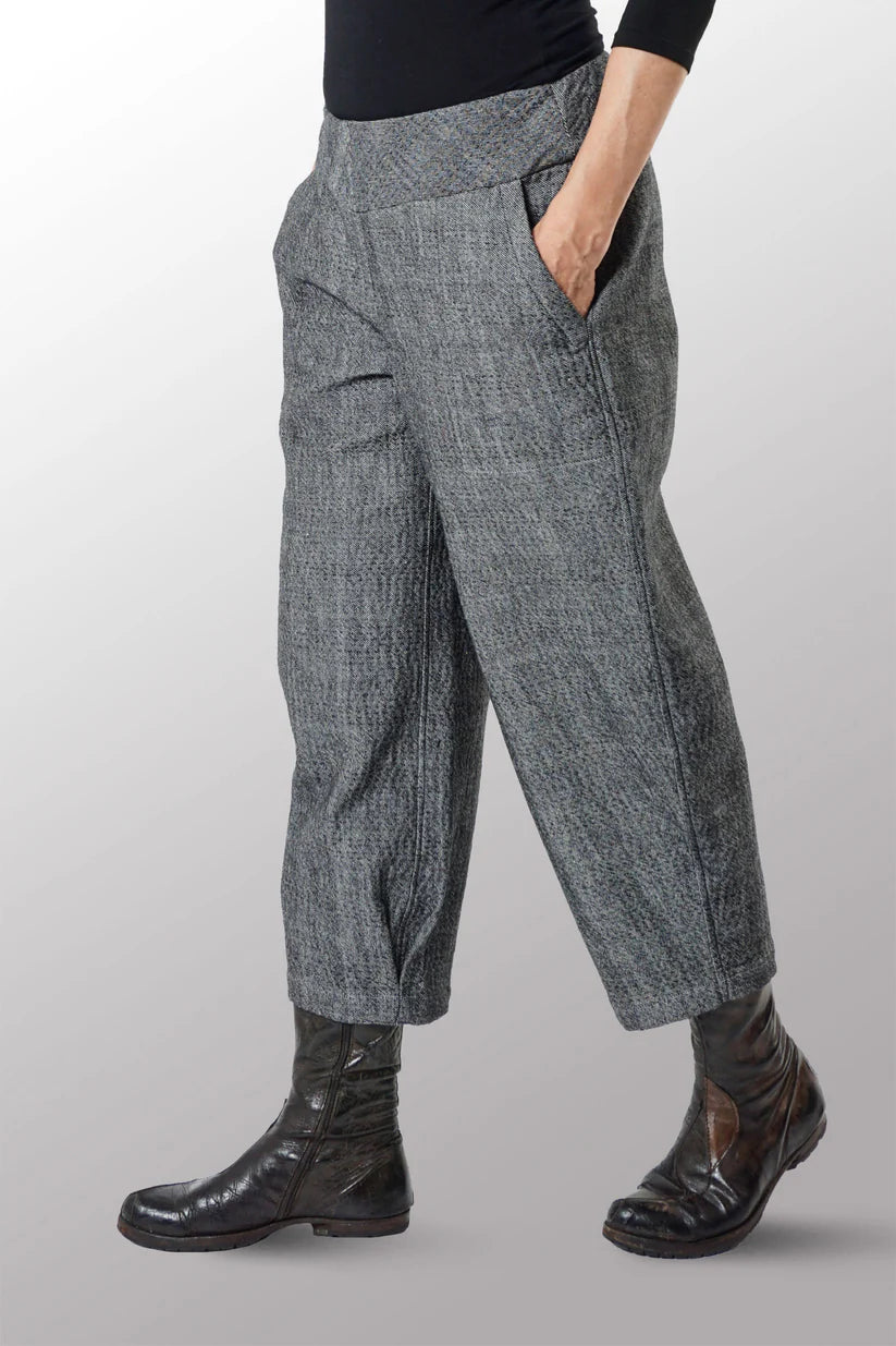 Mieko Mintz- DENIM KANTHA NEW LANTERN PANTS