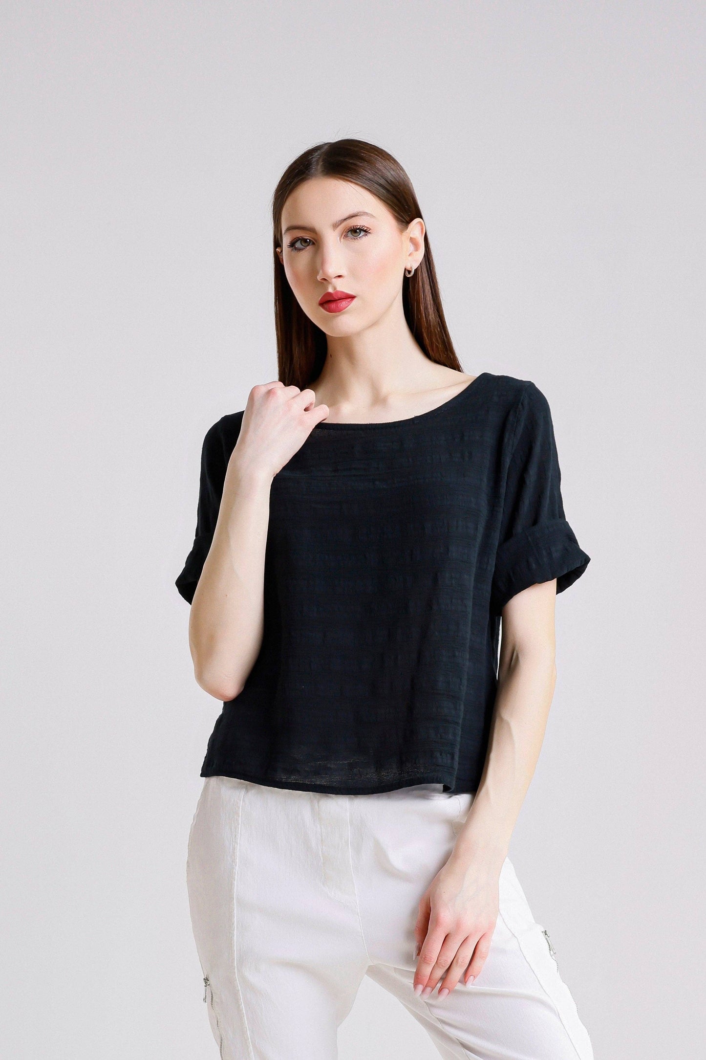 TINA Stephens - Brienne Top/ Black