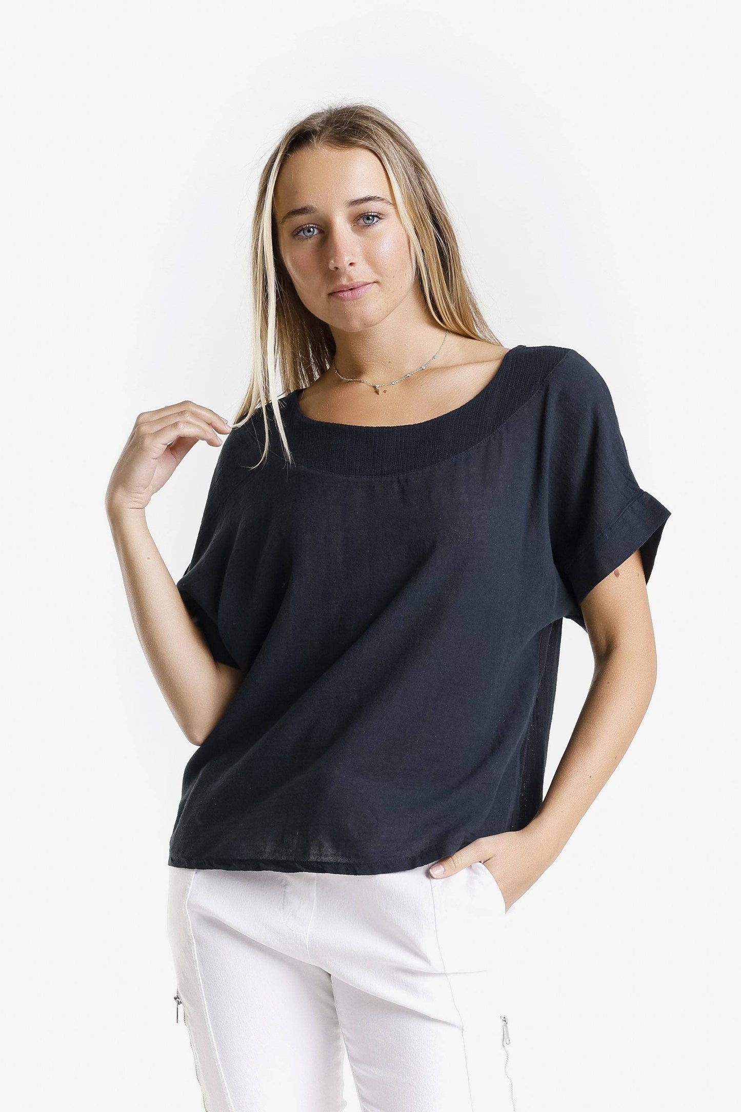 TINA Stephens - Gianna Top/ Black