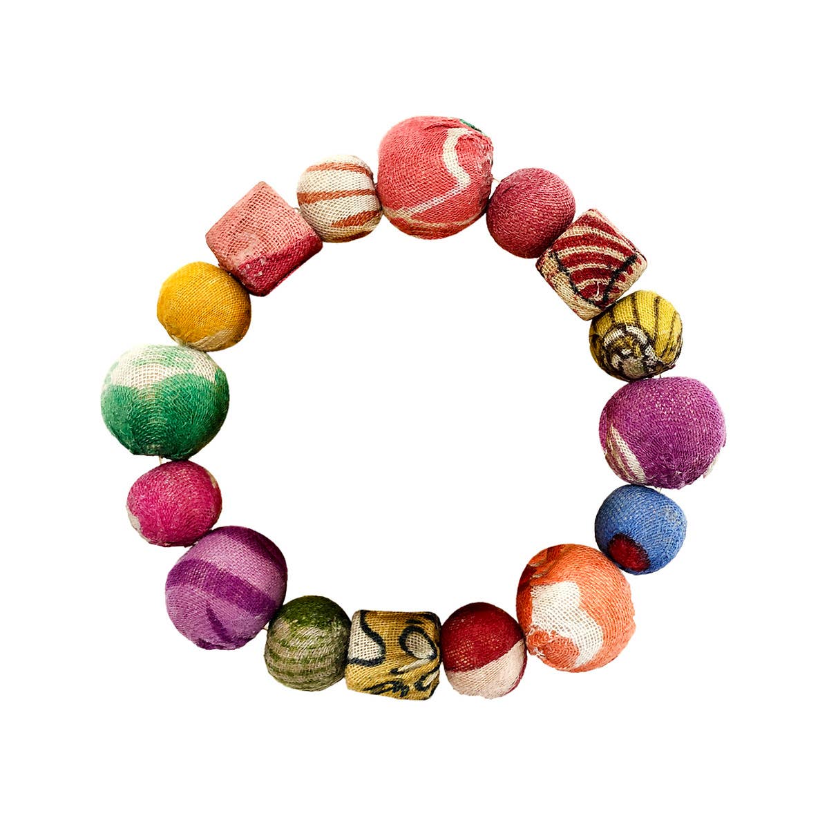 WorldFinds - Kantha Primary Shapes Bracelet