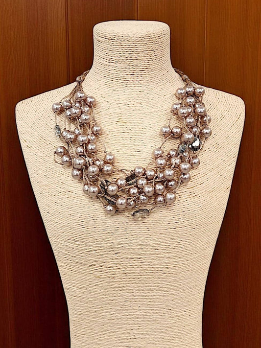 Bijoux Envie Jewelry - Mocha Mousse Pearl Necklace
