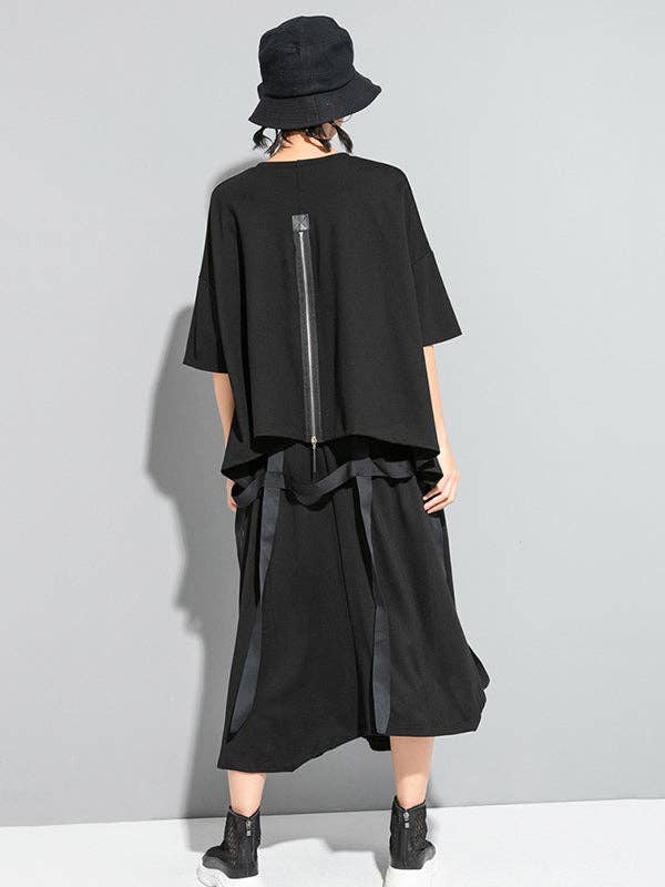 Mia Collection- Edge Zip Boxy Top
