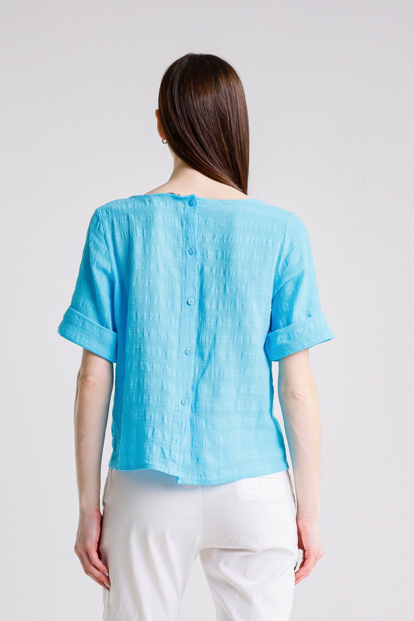 TINA Stephens - Brienne  Top/ Turquoise
