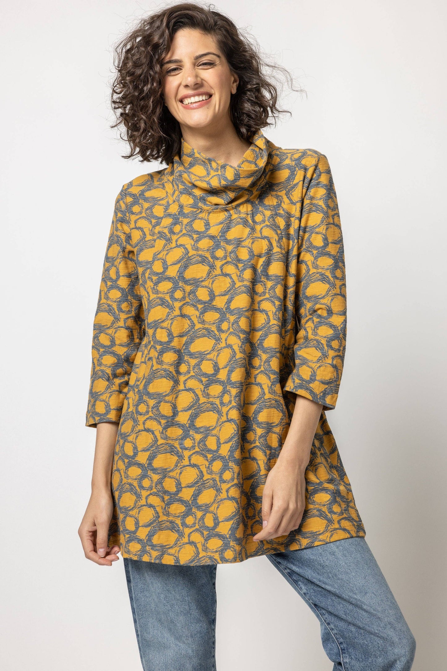 Komil - Milo Print Cowl Tunic