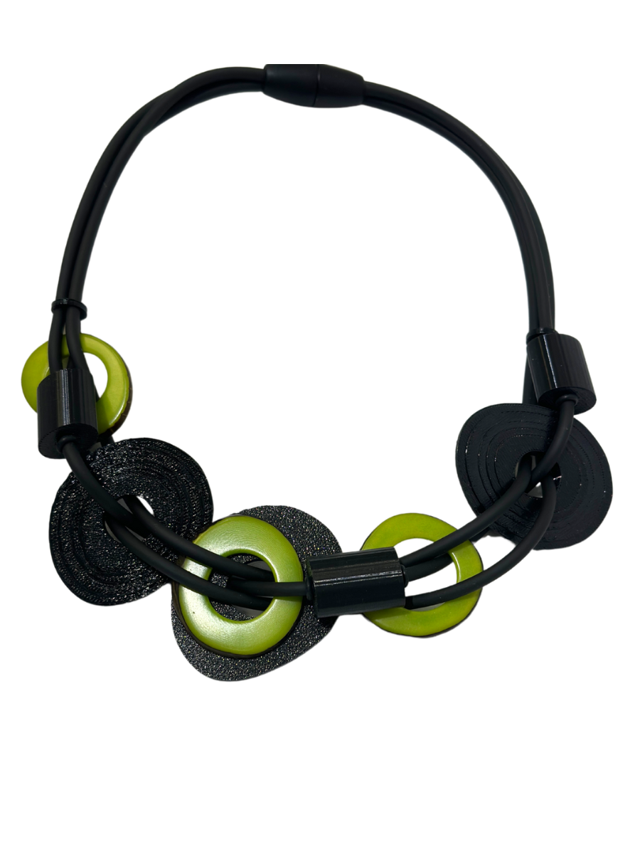 Samuel Coraux - Modern Art Necklace/Kiwi