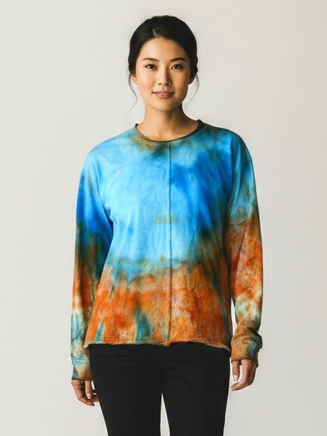 Narenee Designs- Coastal Flame Ice-Dye Tee