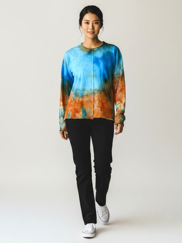 Narenee Designs- Coastal Flame Ice-Dye Tee