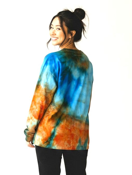 Narenee Designs- Coastal Flame Ice-Dye Tee