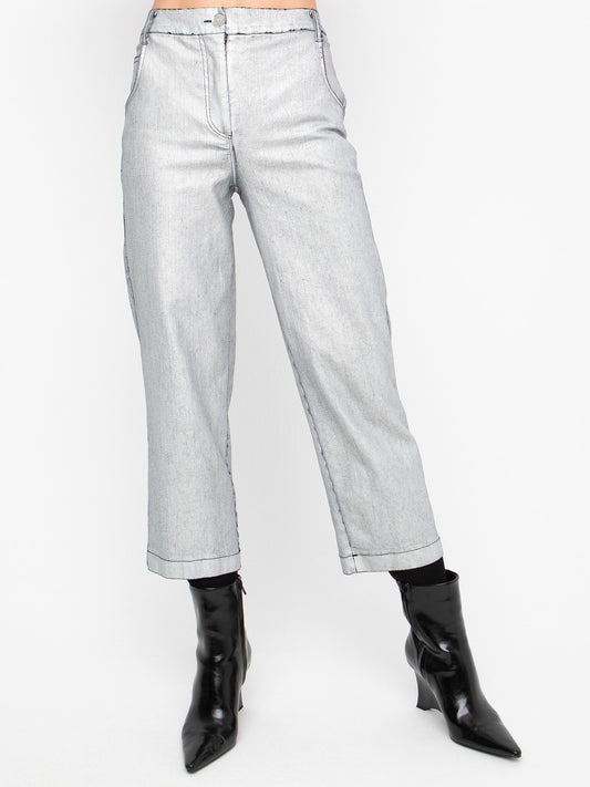 Ozai N Ku- Silver Denim Pant