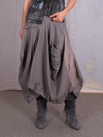 Tatiana Palnitska- MA22 Wrapped in Gray Clouds Skirt