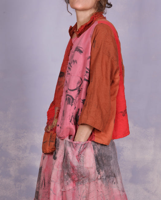 Tatiana Palnitska- ND15/ Silk/ Linen Pocket Blouse