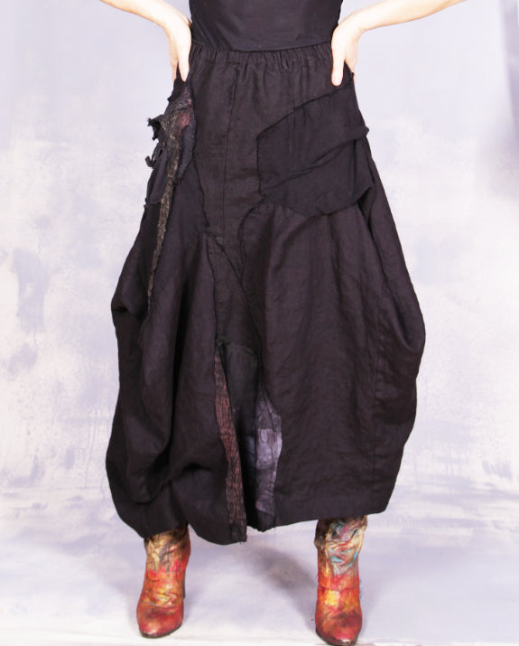 Tatiana Palnitska- ND22/ Fall Black Detail Skirt