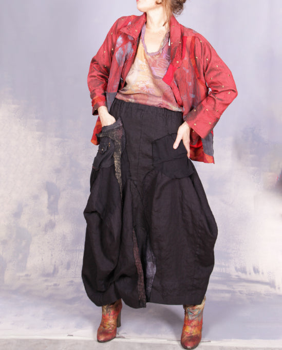 Tatiana Palnitska- ND22/ Fall Black Detail Skirt