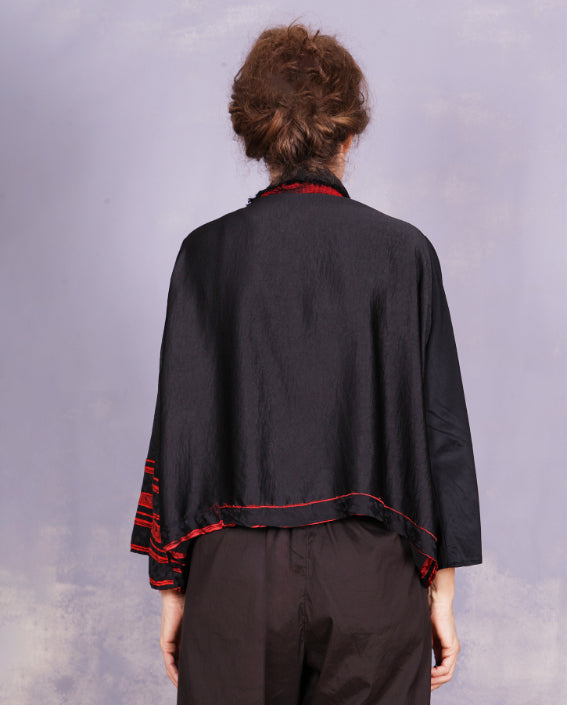 Tatiana Palnitska- ND13/ Mixed Fabrics Red/Black Jacket