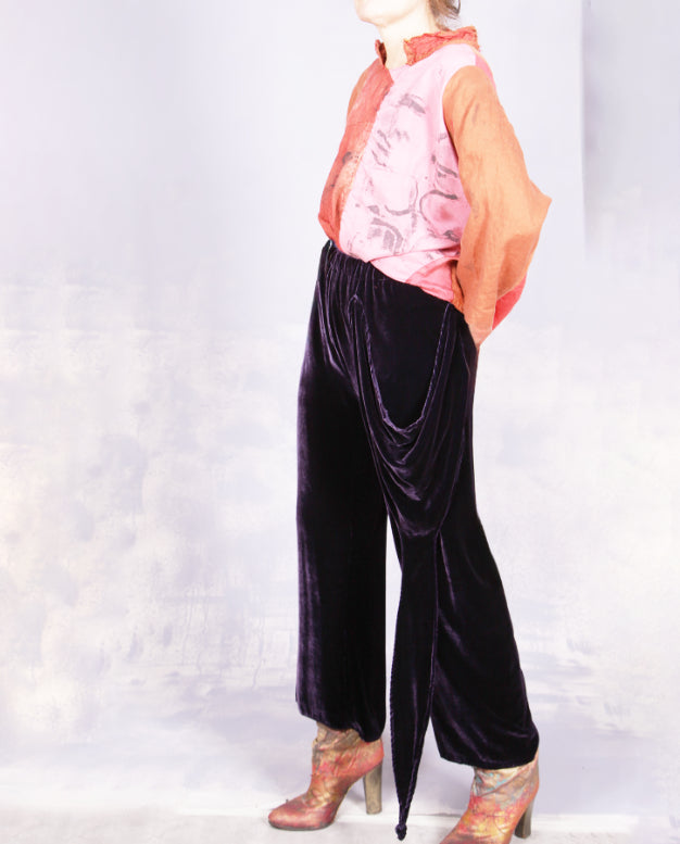 Tatiana Palnitska- ND18/ Silk Velvet Cropped Pant