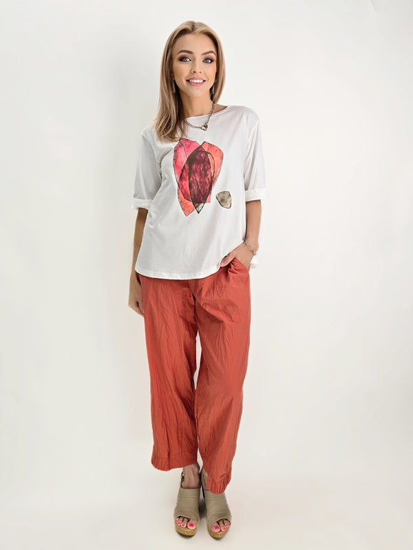 Ozai N Ku- Crinkle Cotton Pants