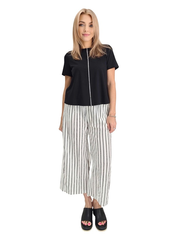 Mia Collection- Strip Easy Pants