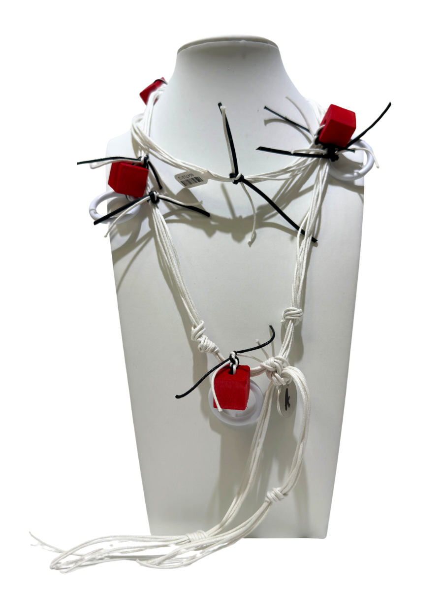 Alvarez Designs- Red Installation Necklace