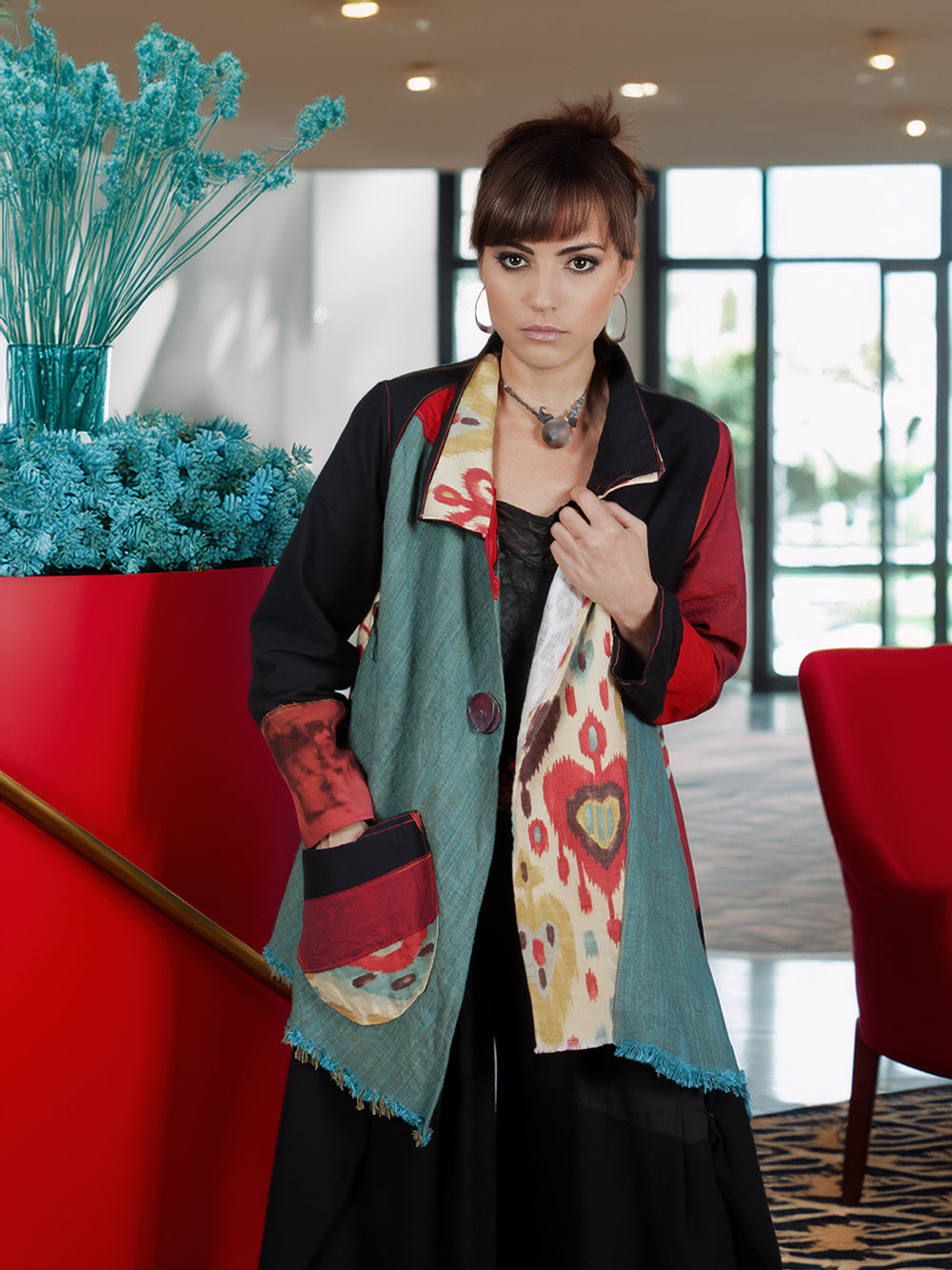 Tatiana Palnitska - Tru19/ Ikat/Woven Silk Jacket