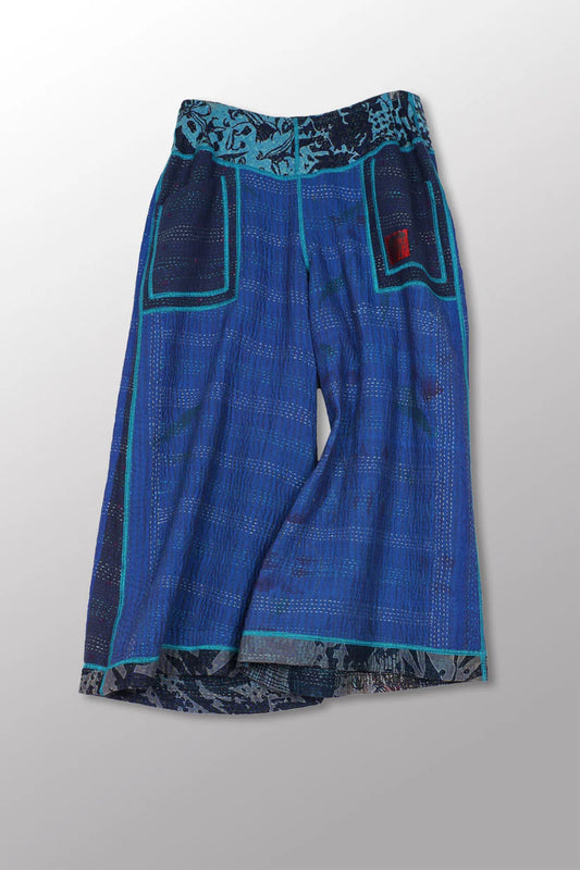 Mieko Mintz- MONOTONE TWILIGHT PRINT KANTHA GAUCHO SHORT