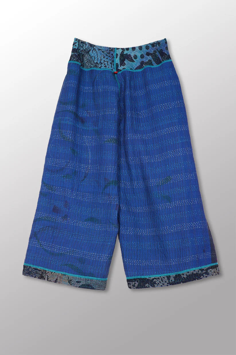 Mieko Mintz- MONOTONE TWILIGHT PRINT KANTHA GAUCHO SHORT