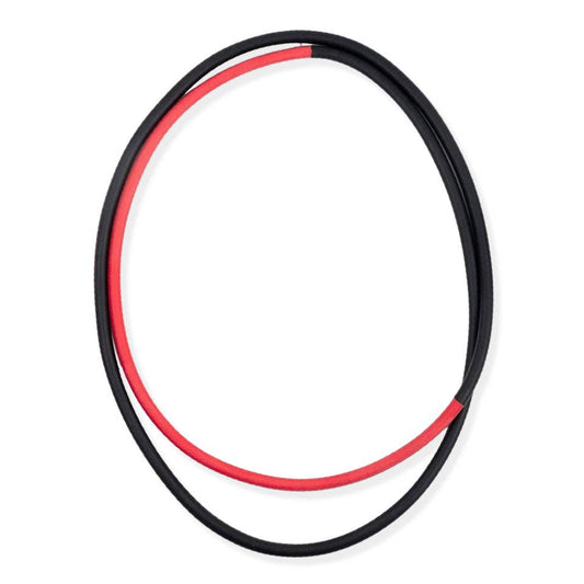 Frank Ideas - 2 Tone Rubber Necklace: Black/red