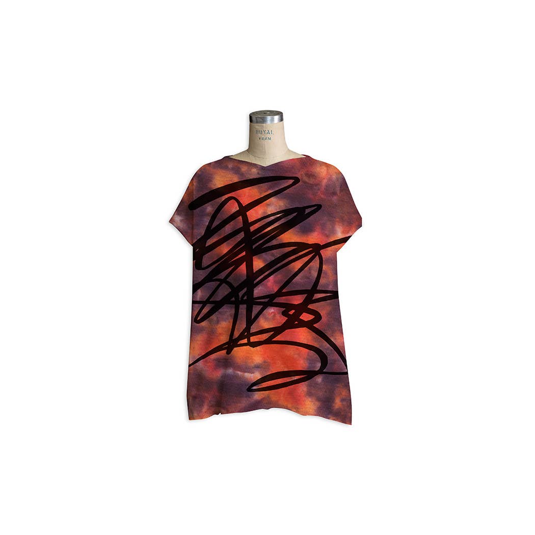 Cynthia Ashby - Ace Tee with Crossout Graphic / Embers