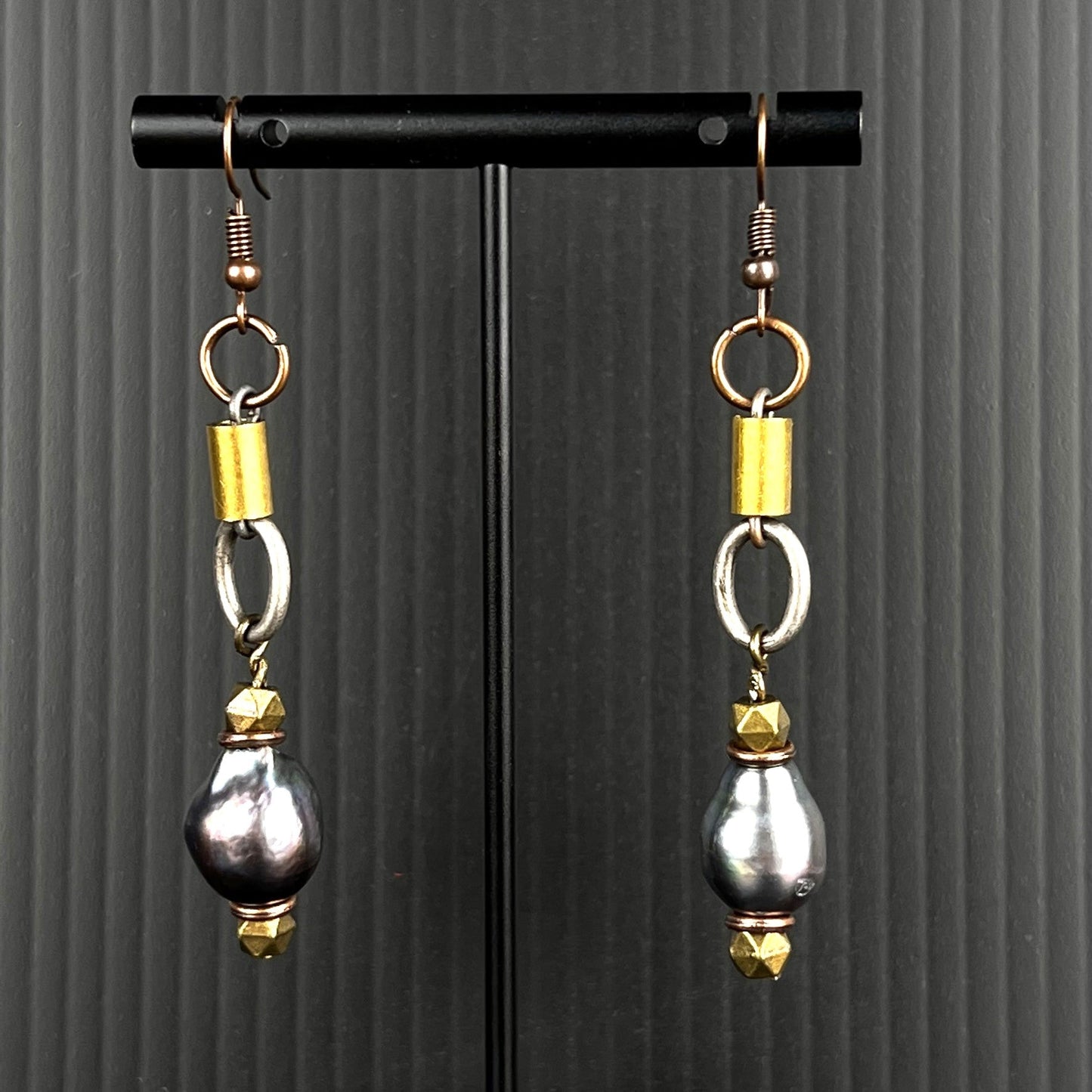 NSerena Jewelry-Peacock Pearl Earrings