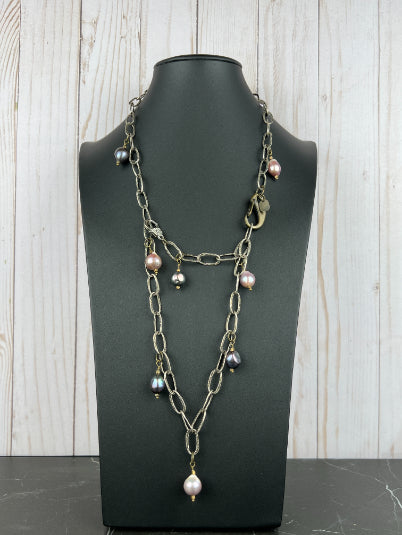 Multi Color freshwater Pearl Necklace